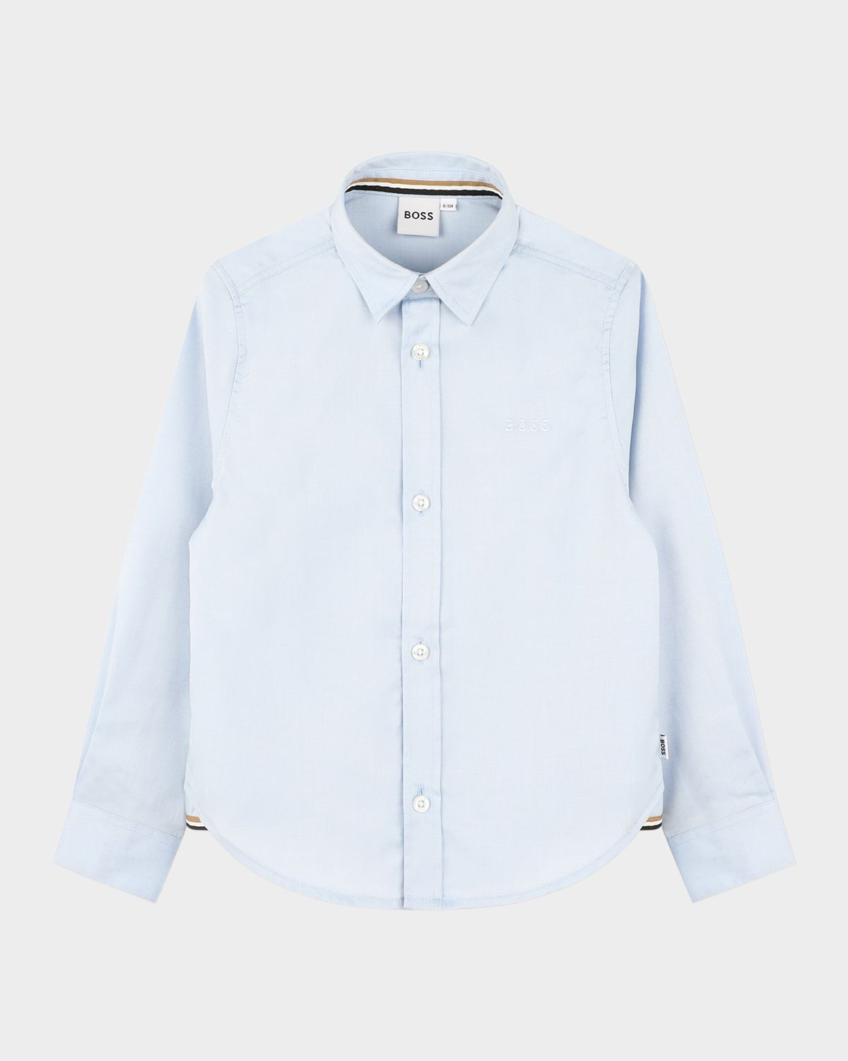 BOSS Boy 's Classic Button Down Shirt, Size 8-