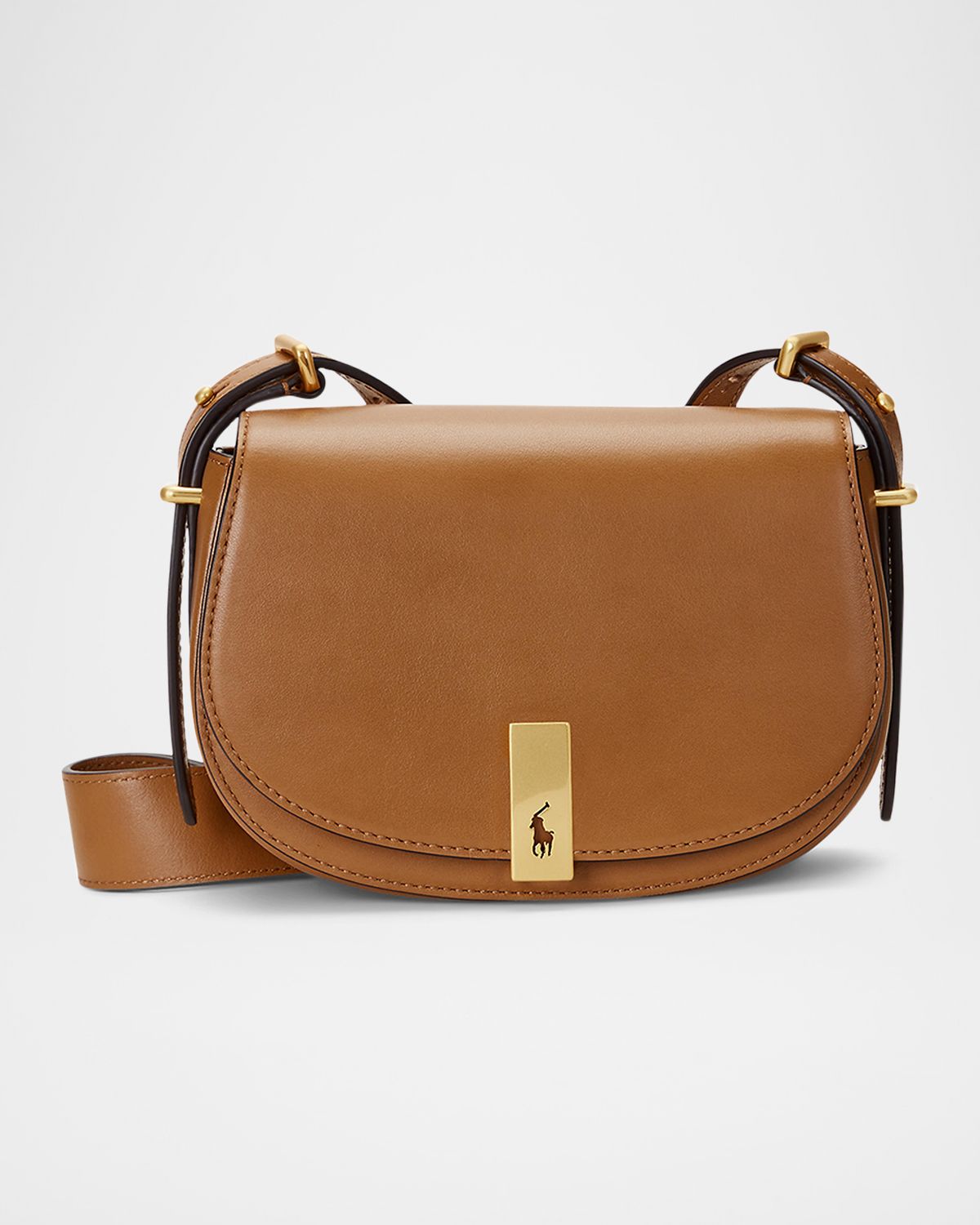 Polo Ralph Lauren Polo ID Mini Calfskin Saddle Bag
