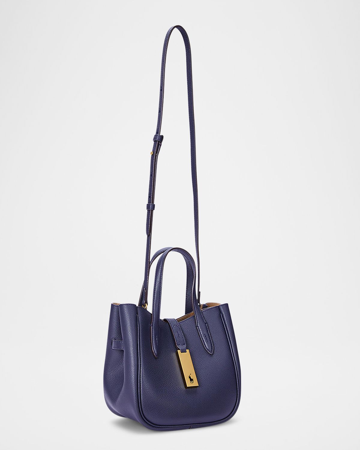 Polo Ralph Lauren Small Grain Leather Tote Bag