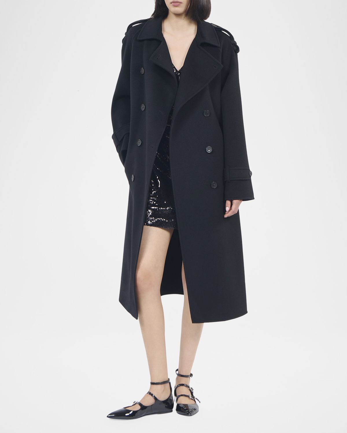 The Kooples Belted Trench Coat
