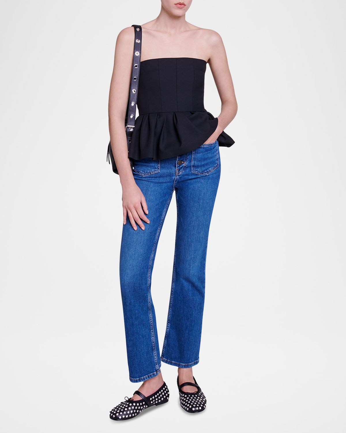 Maje Passiony Straight-Leg Jeans