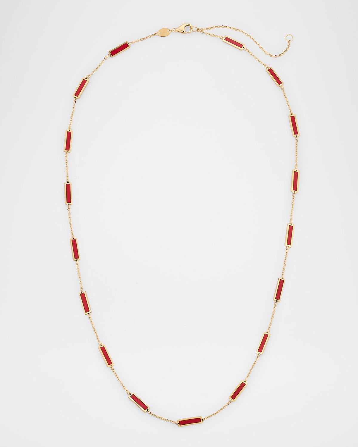 Frederic Sage 14K Yellow Gold 17-Station Inlay Necklace