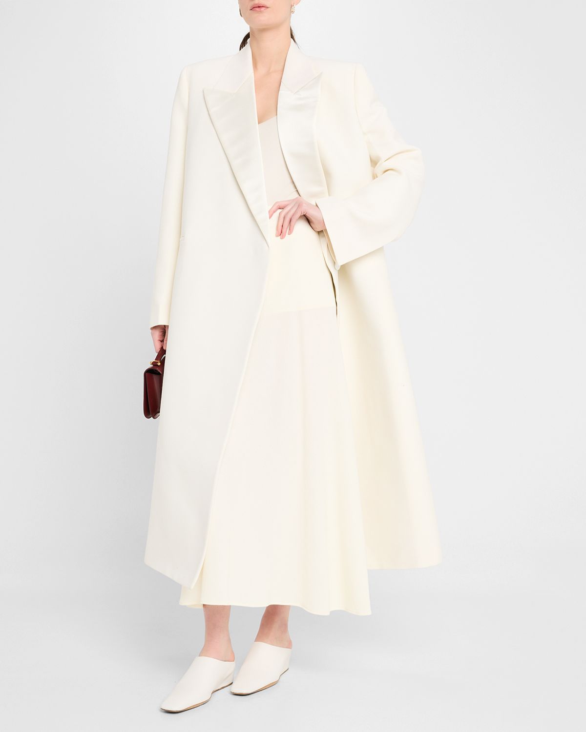 Jil Sander Crepe Fluid Midi Skirt