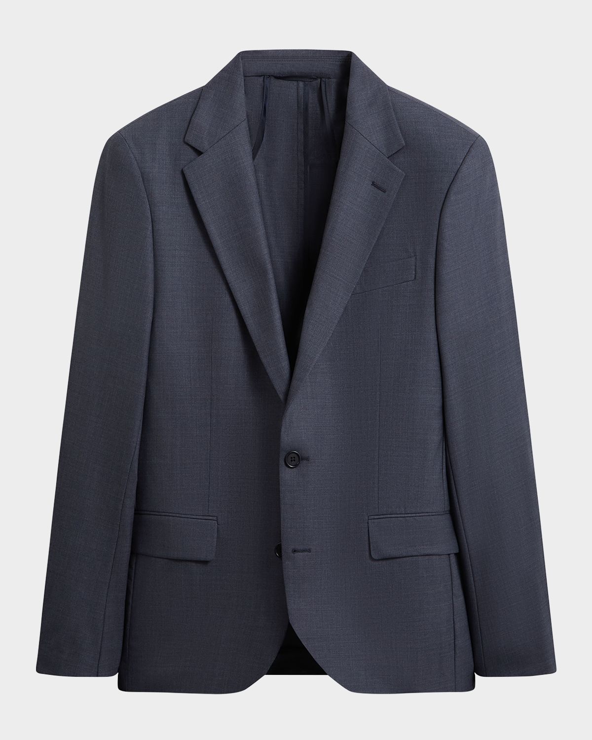 Bugatchi Men 's Single-Breasted Sharkskin Travel Blazer