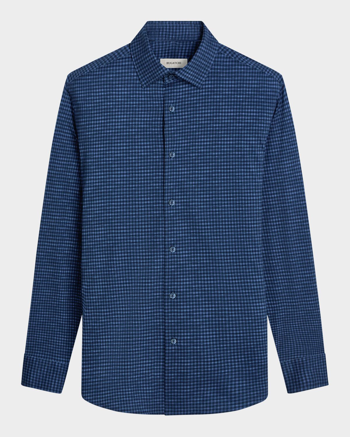Bugatchi Men 's James OoohCotton Check Sport Shirt