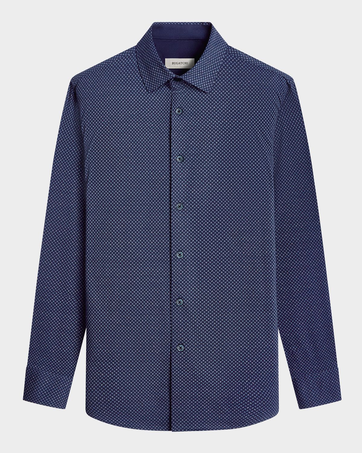 Bugatchi Men 's OoohCotton Printed Sport Shirt
