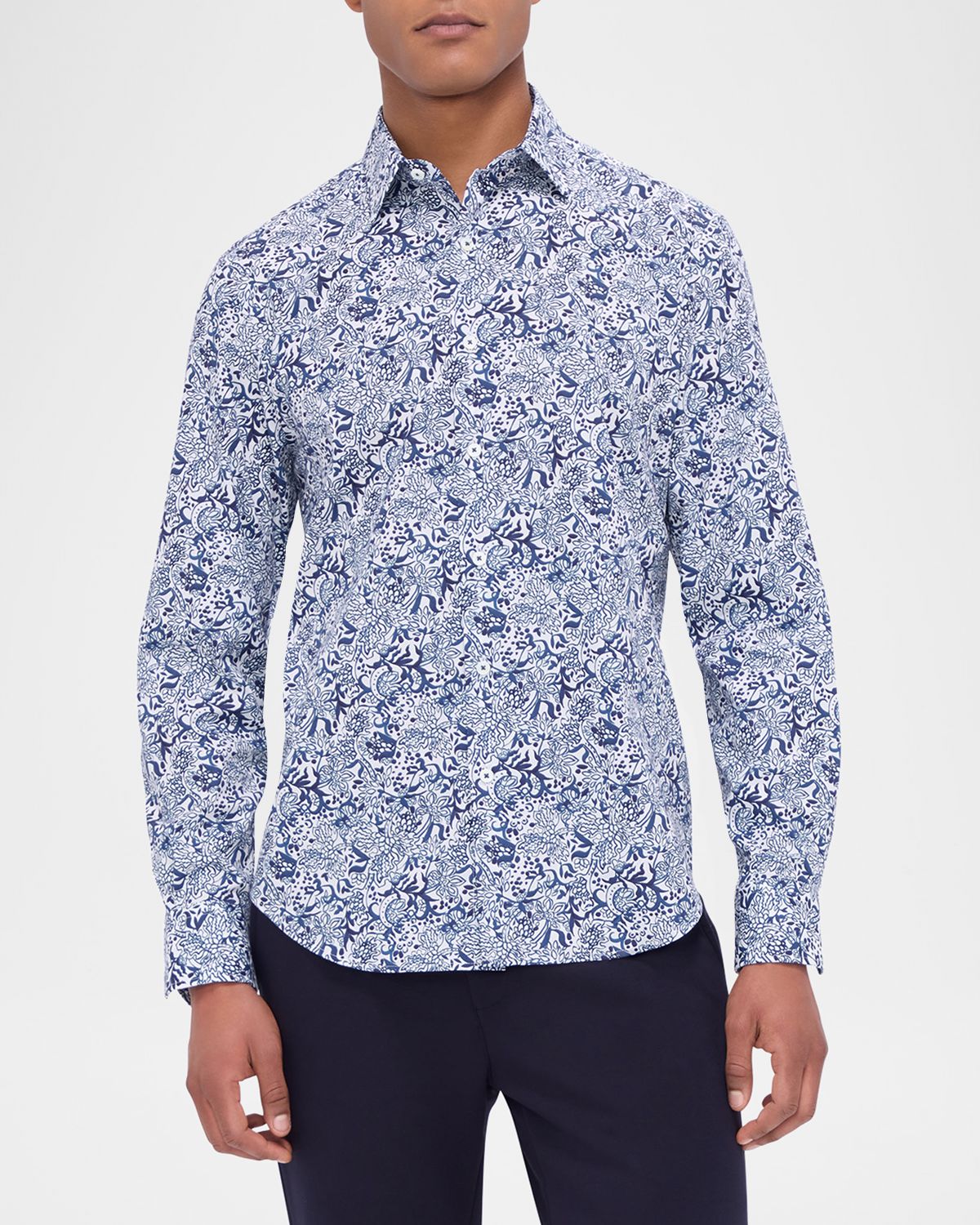 Bugatchi Men 's Julian Floral Sport Shirt | Thumbnail 4 Bugatchi Men 's Julian Floral Sport Shirt | Thumbnail 4