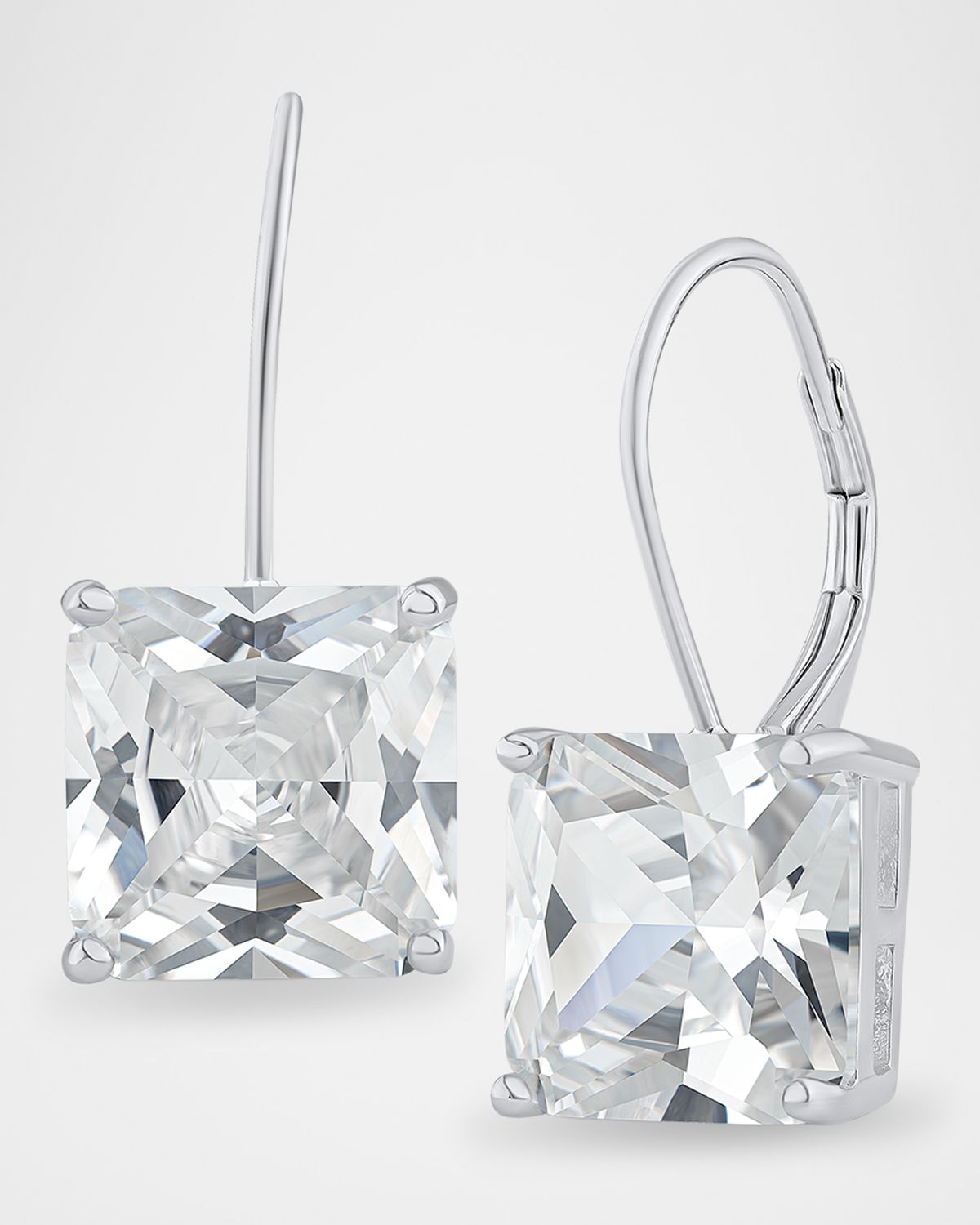 Golconda by Kenneth Jay Lane Princess Cubic Zirconia Glam Earwire Earrings