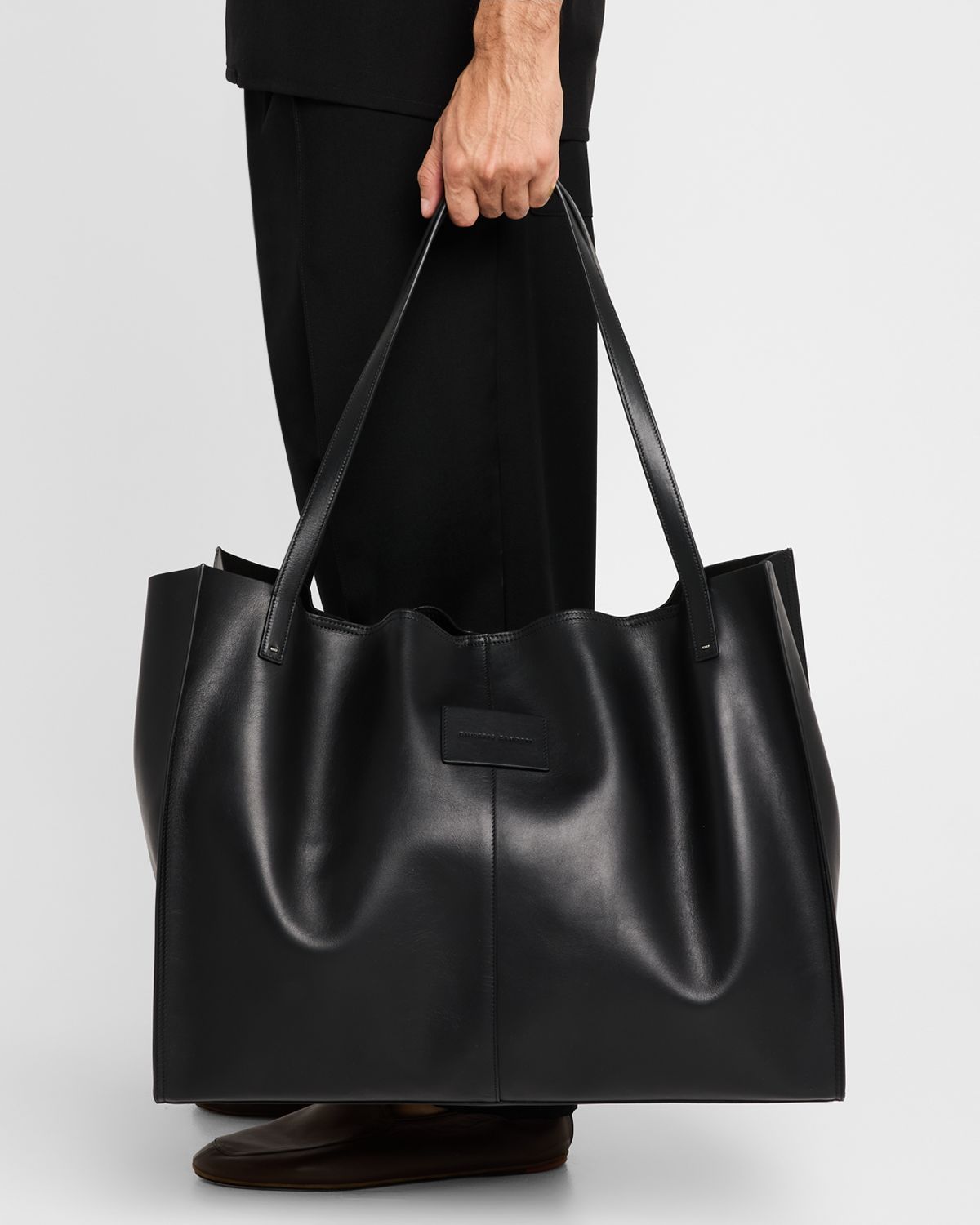 Giuseppe Zanotti Men 's Leather Travel Tote Bag
