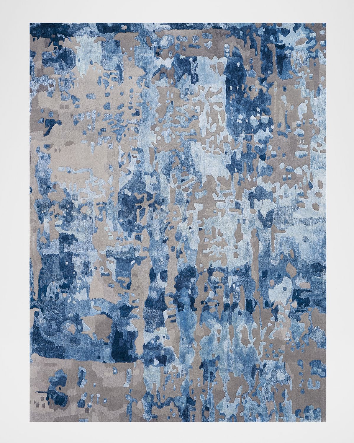 Nourison Prismatic Blue/Grey Hand-Tufted Rug | Thumbnail 6