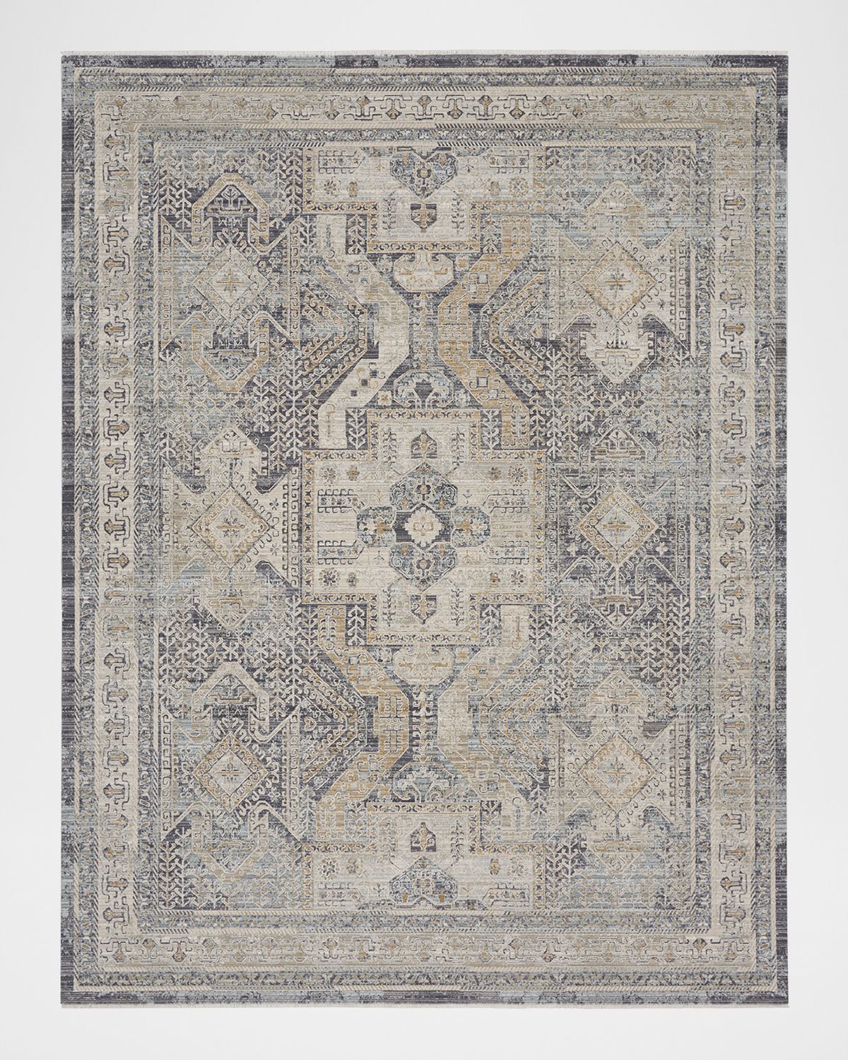 Nourison Lynx Charcoal Power-Loomed Rug | Thumbnail 8