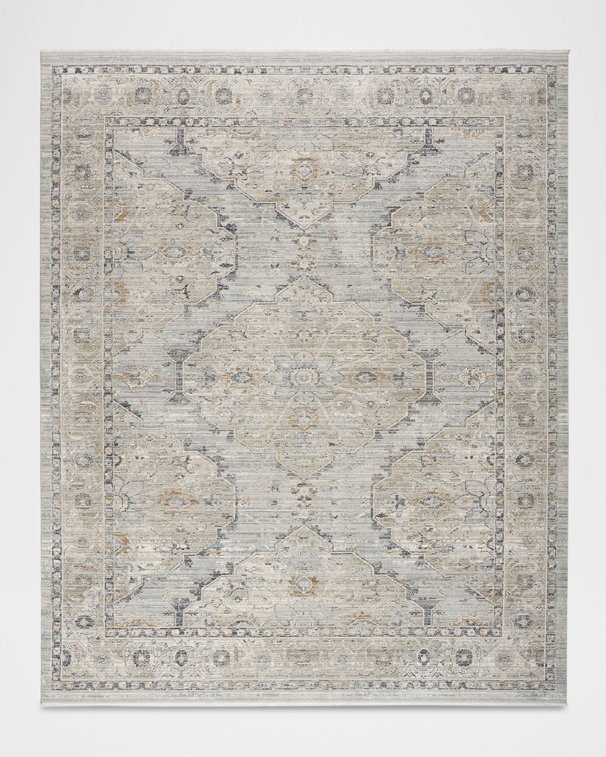 Nourison Lynx Light Blue Power-Loomed Rug | Thumbnail 8