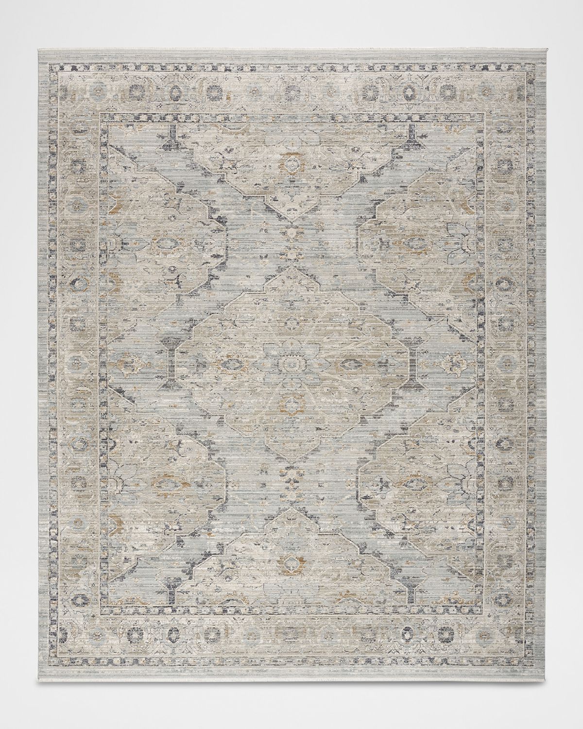 Nourison Lynx Light Blue Power-Loomed Rug | Thumbnail 8
