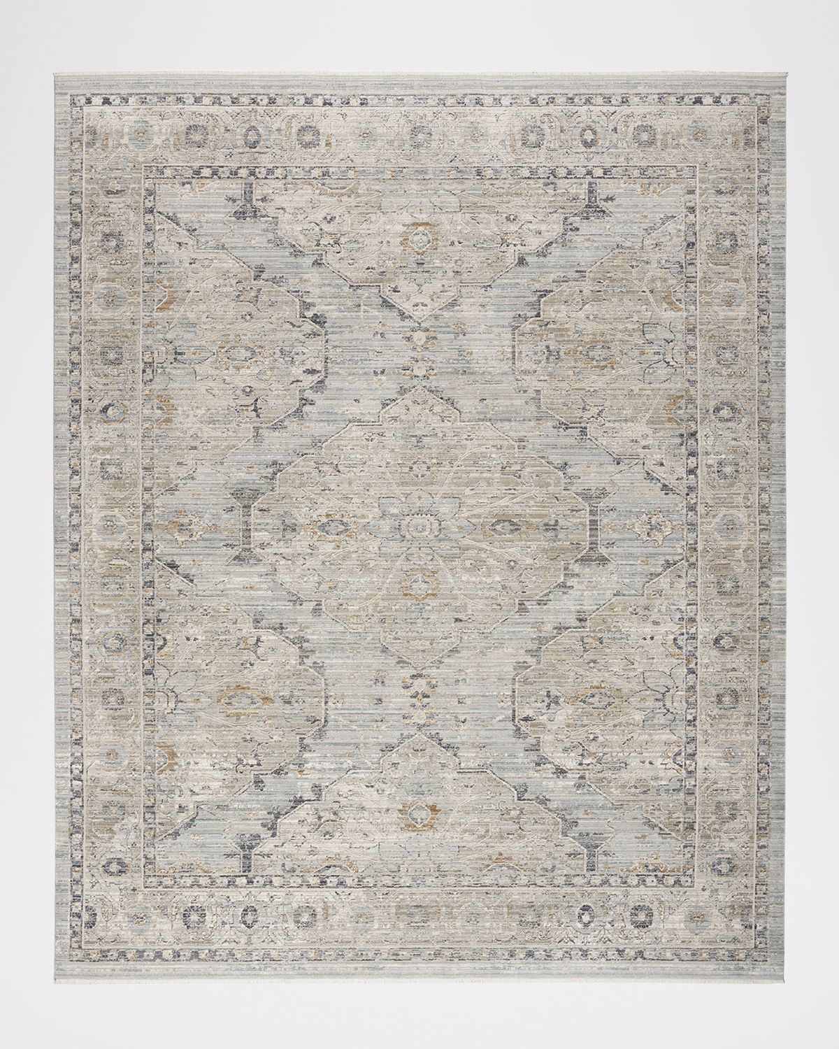 Nourison Lynx Light Blue Power-Loomed Rug | Thumbnail 8