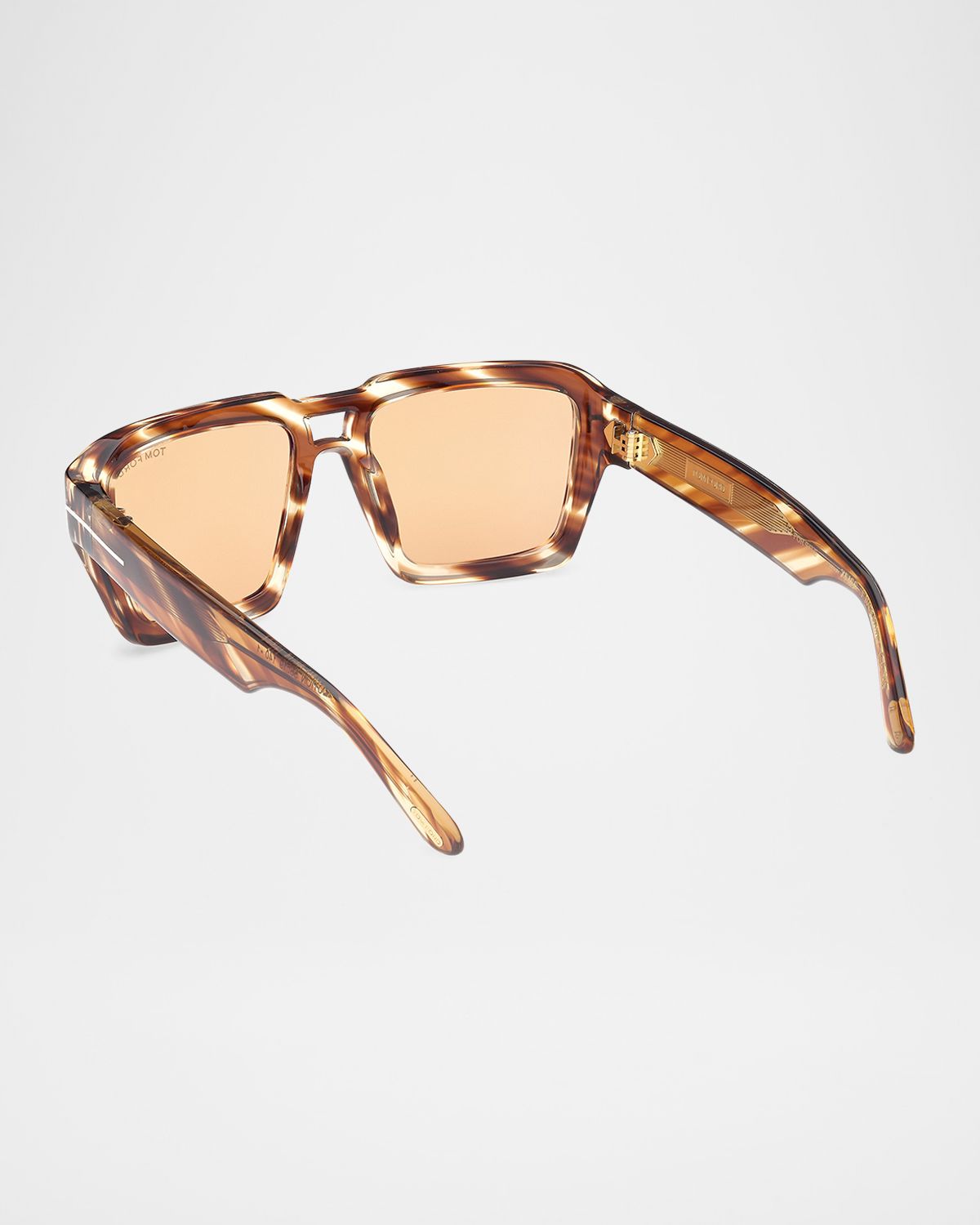 TOM FORD Men 's FT1202M Acetate Rectangle Sunglasses