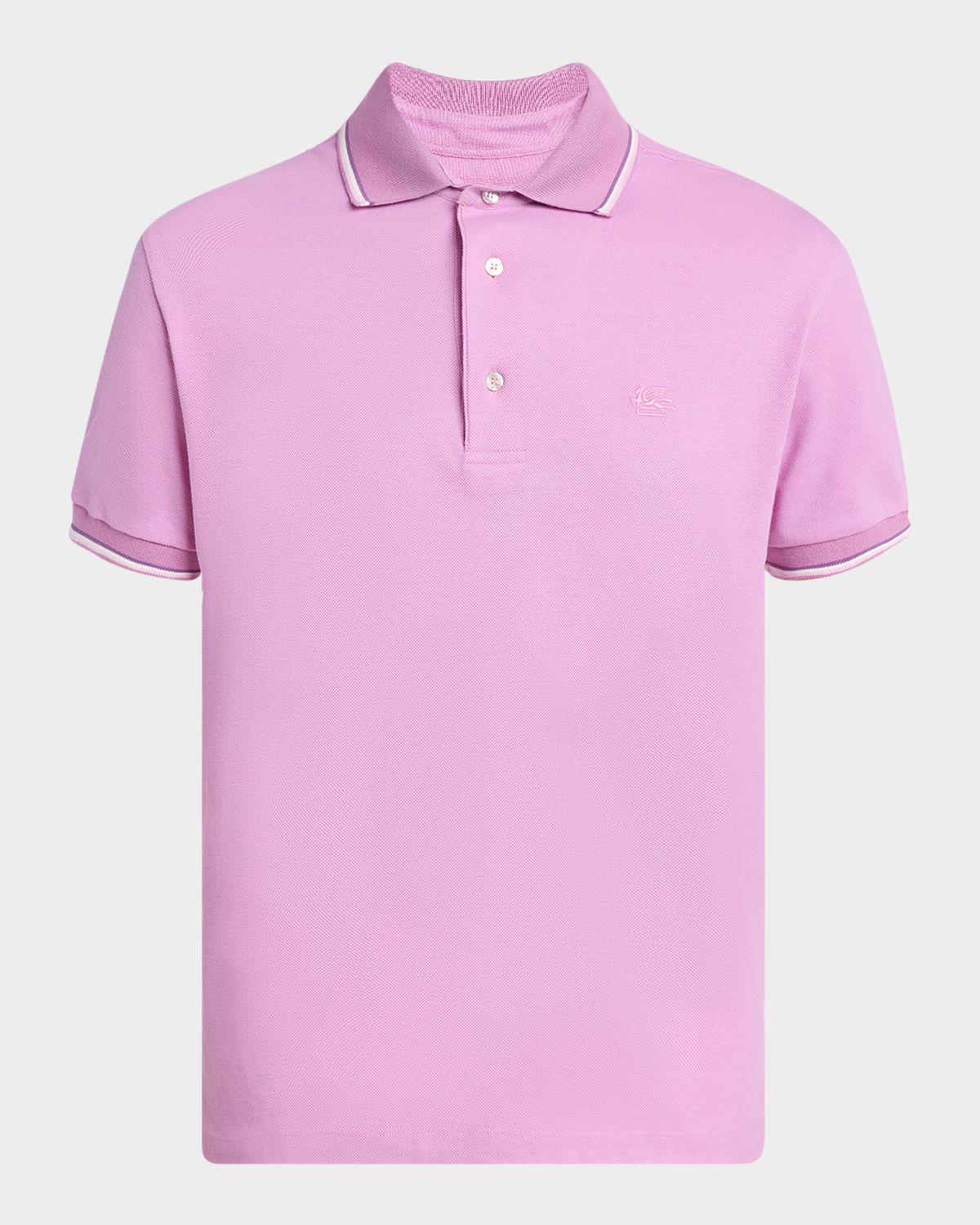 Etro Men 's Tipped Polo Shirt