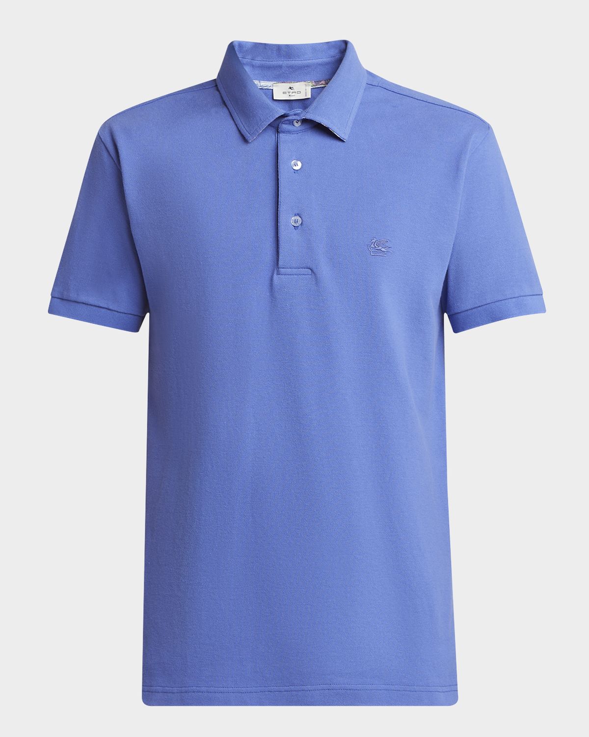 Etro Men 's Tipped Pique Polo Shirt