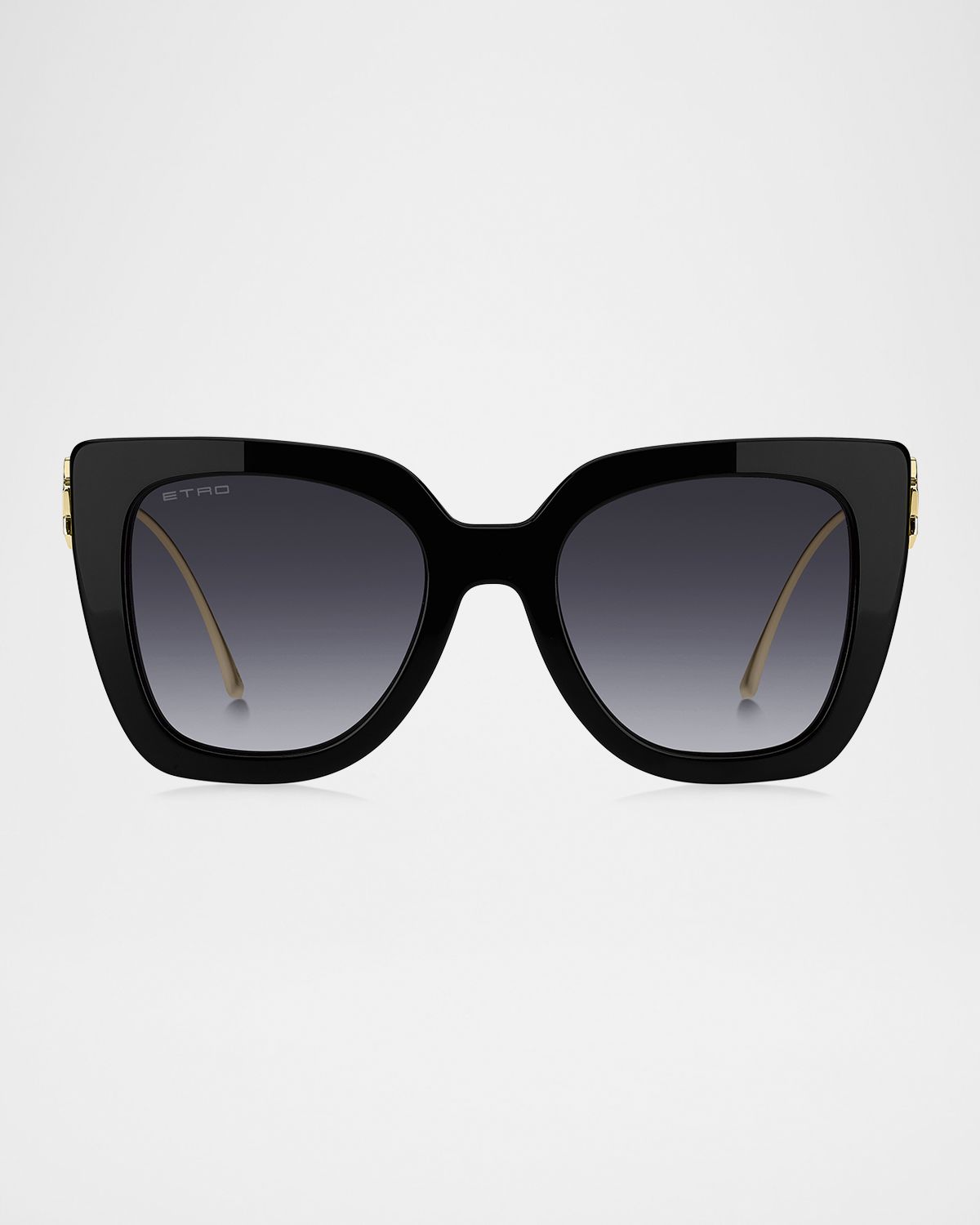 Etro Bold Pegaso Curved Acetate Sunglasses