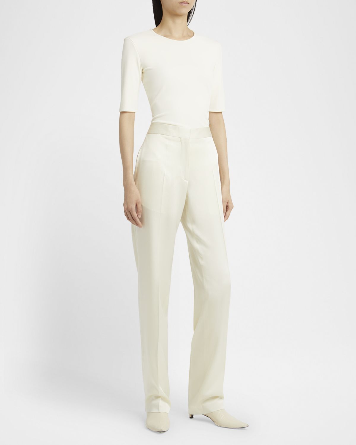 Jil Sander Mid-Rise Straight-Leg Trousers