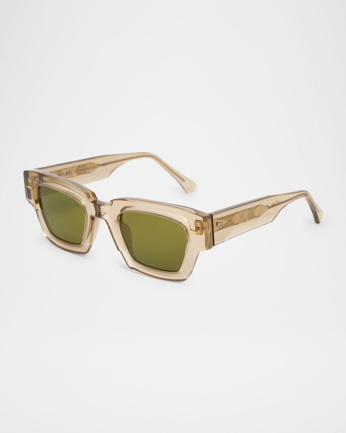 AHLEM Villette Acetate & Nylon Rectangle Sunglasses