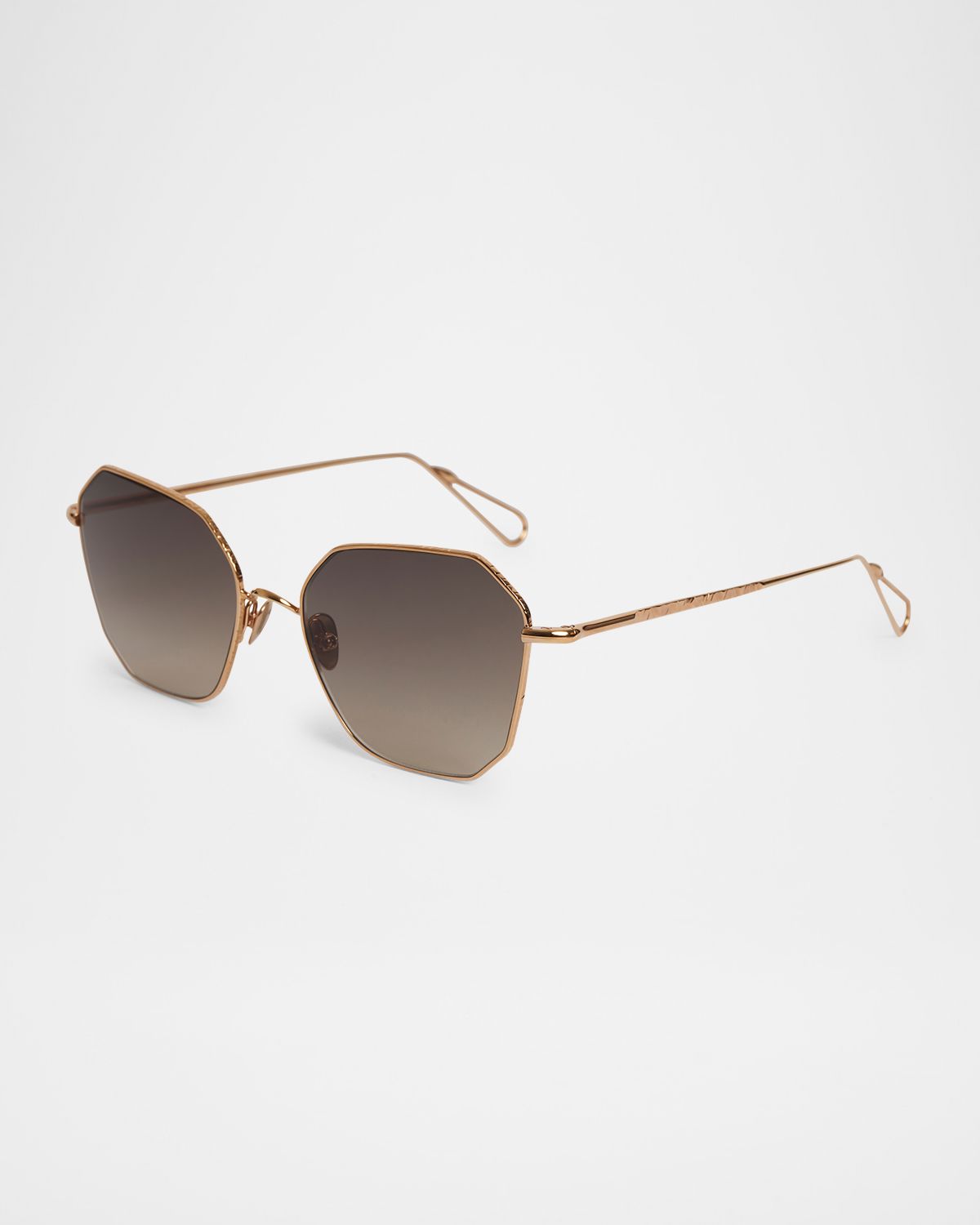 AHLEM Marceline Metal & Nylon Square Sunglasses