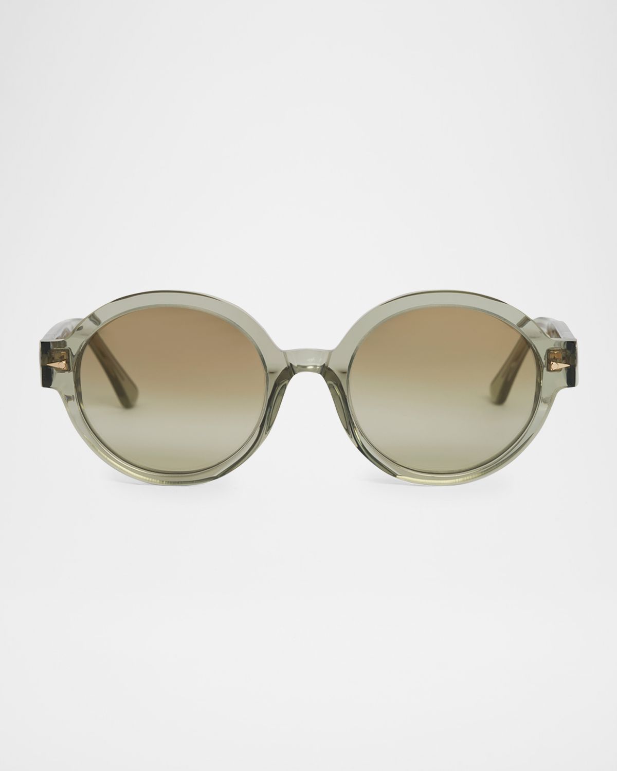 AHLEM Rue De Soleil Acetate & Nylon Round Sunglasses
