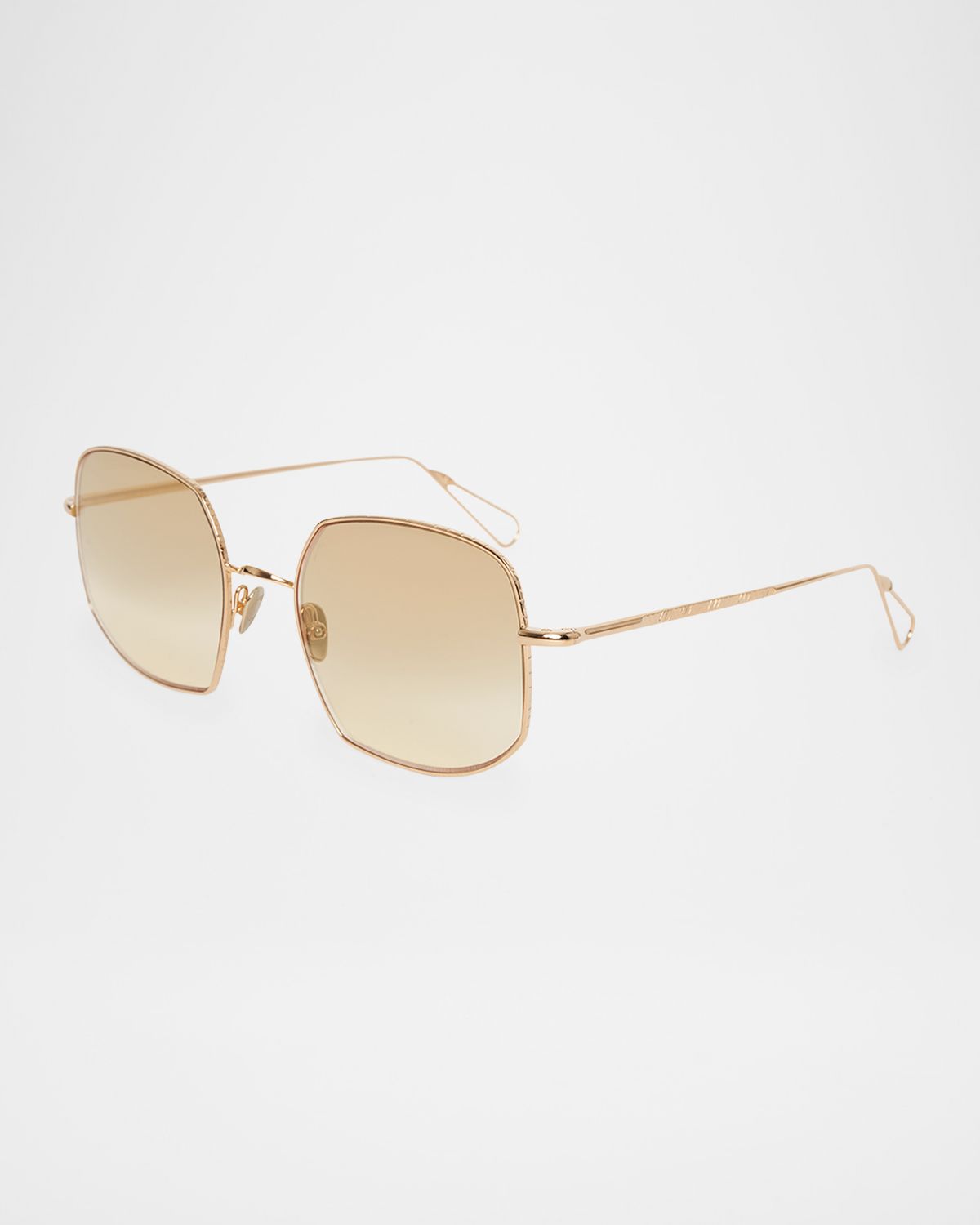 AHLEM Varenne Square Metal & Nylon Sunglasses