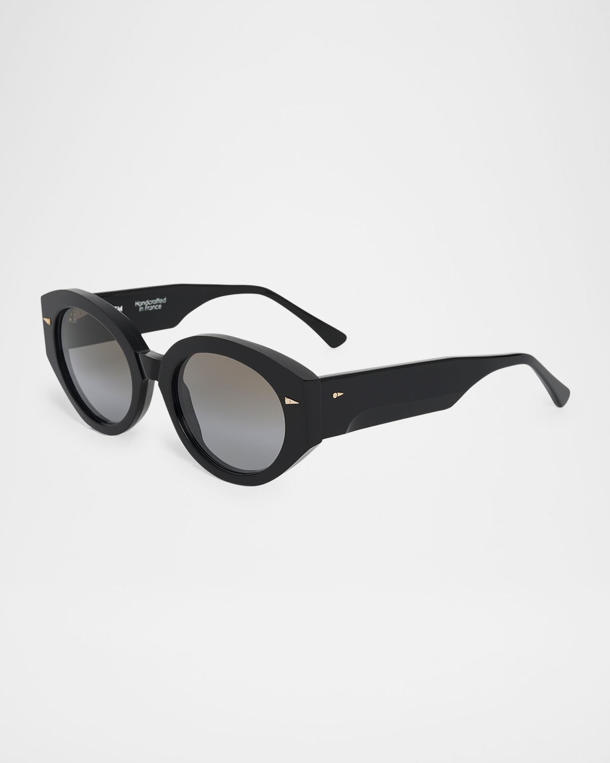 AHLEM Art Deco Acetate & Nylon Round Sunglasses