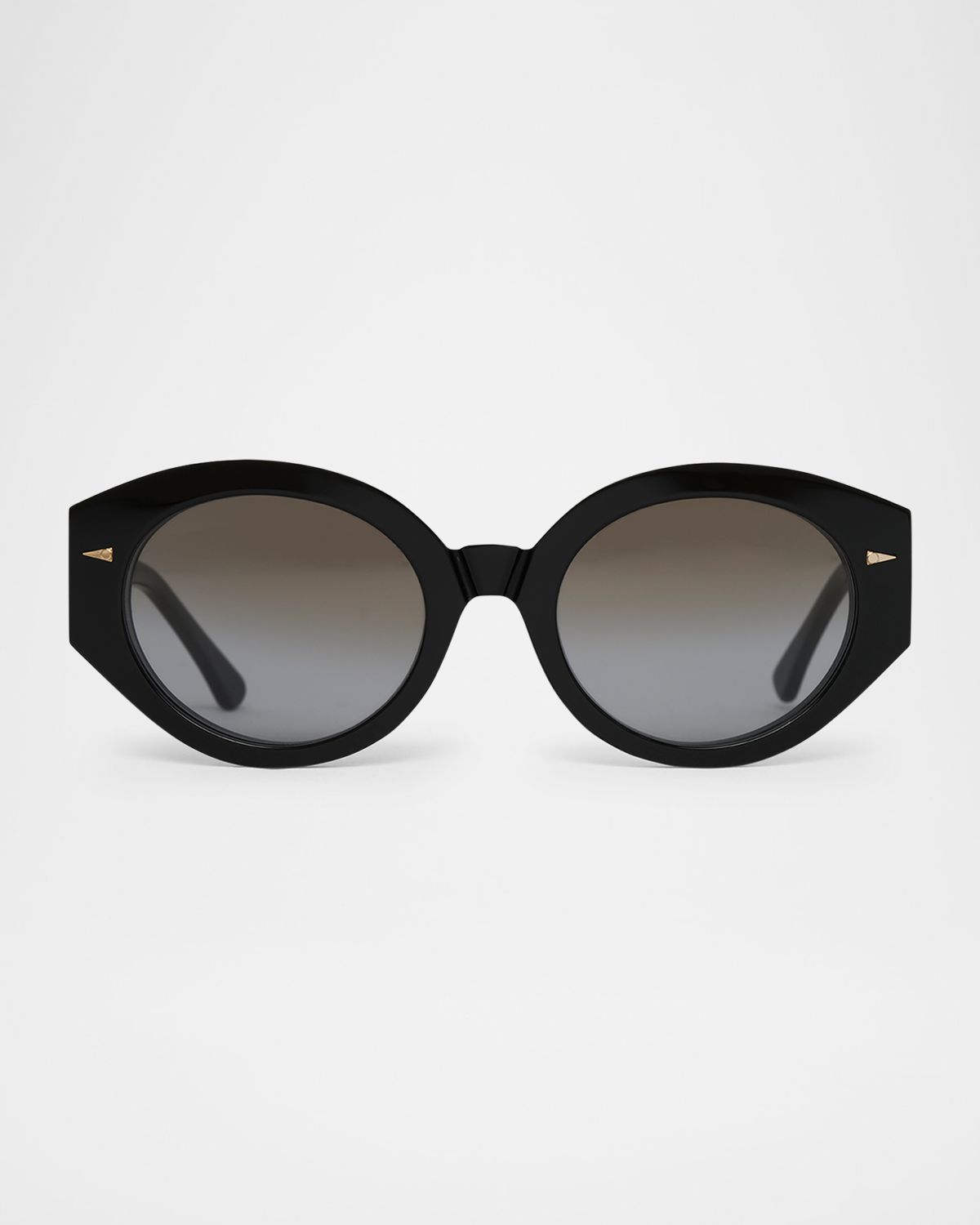AHLEM Art Deco Acetate & Nylon Round Sunglasses