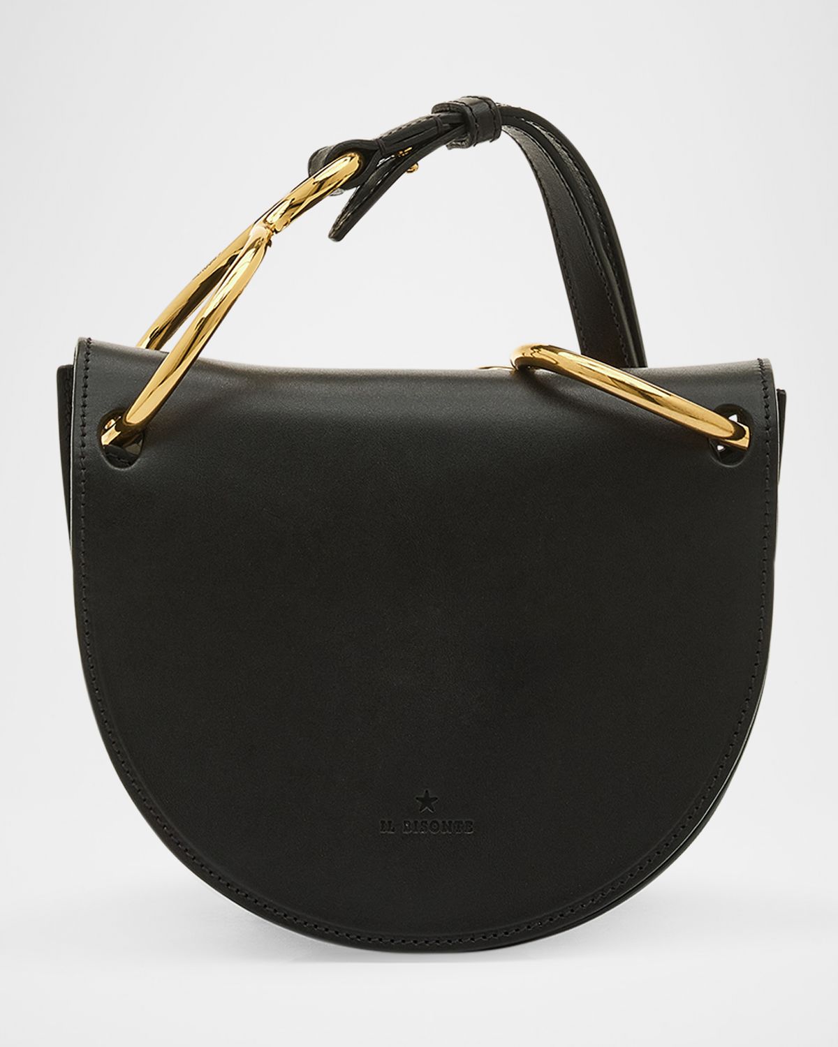 Il Bisonte Consuelo Ring Flap Leather Crossbody Bag