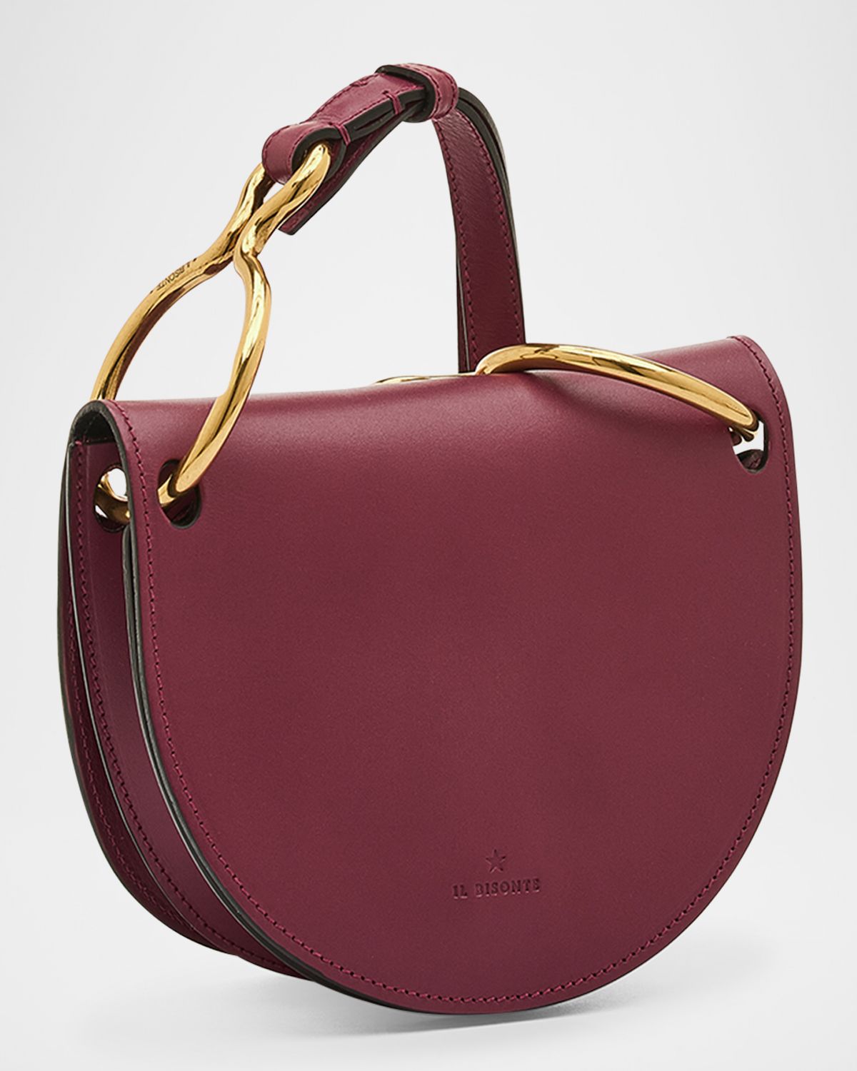 Il Bisonte Consuelo Ring Flap Leather Crossbody Bag