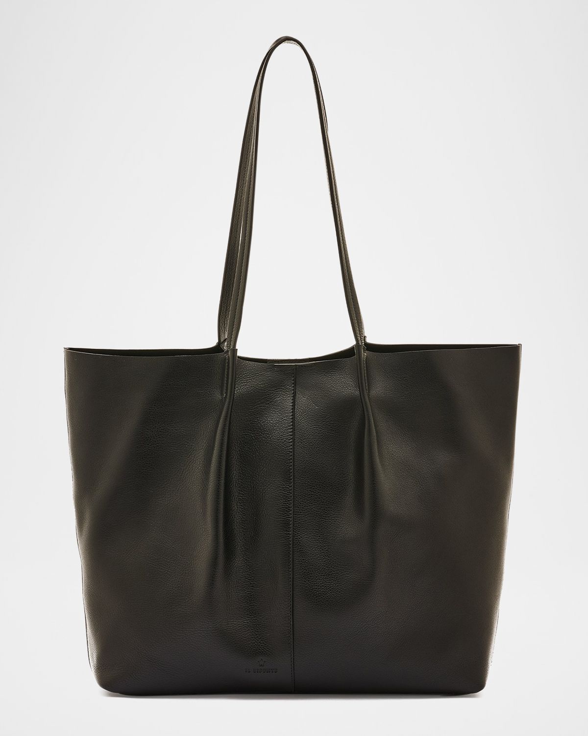 Il Bisonte Nina Pleated Leather Tote Bag
