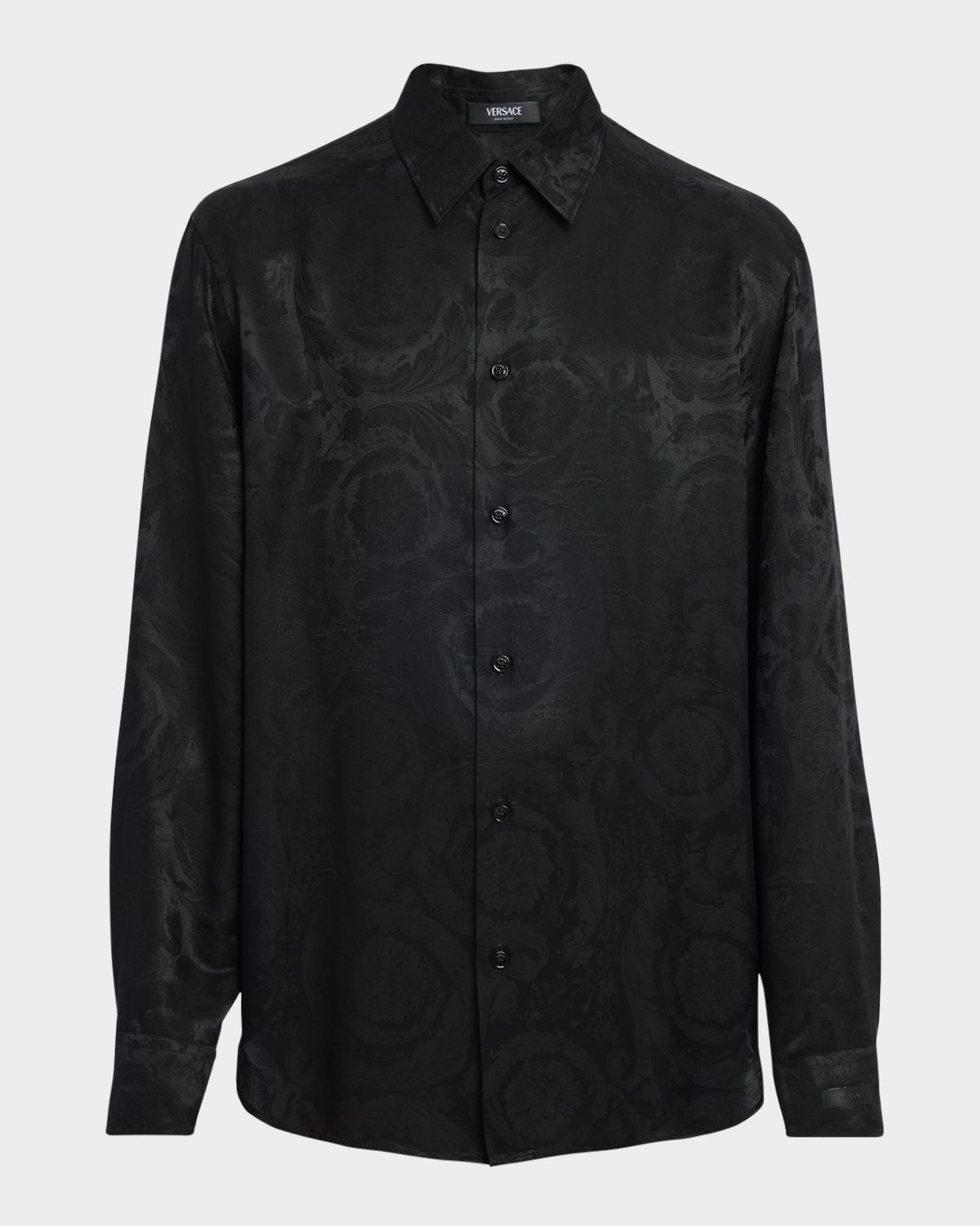 Versace Men 's Barocco Jacquard Dress Shirt