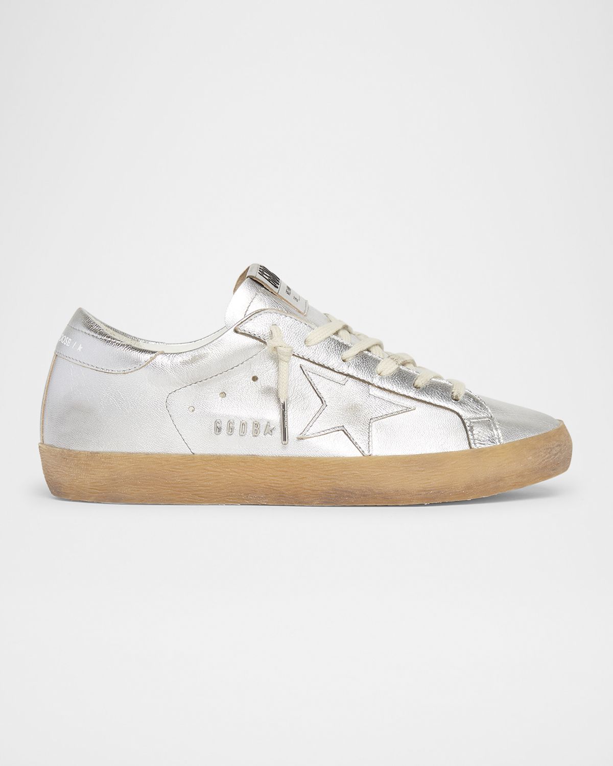 Golden Goose Superstar Metallic Leather Low-Top Sneakers