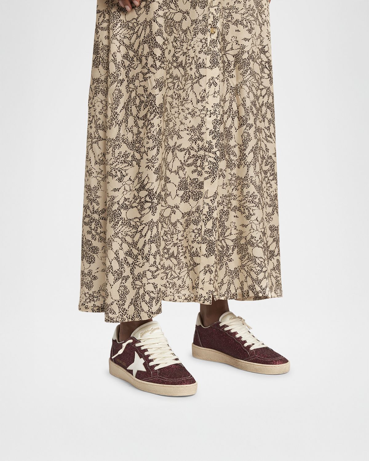 Golden Goose Ball Star Glitter Low-Top Sneakers