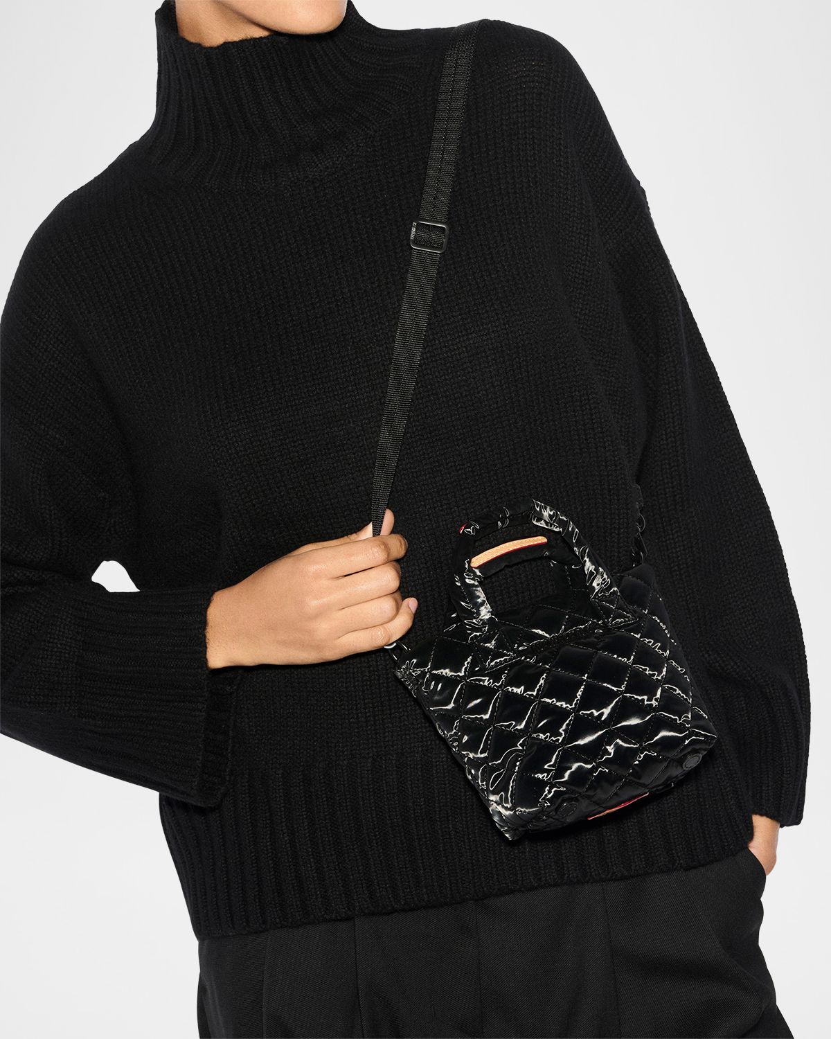 MZ WALLACE Petite Metro Deluxe Tote Crossbody Bag