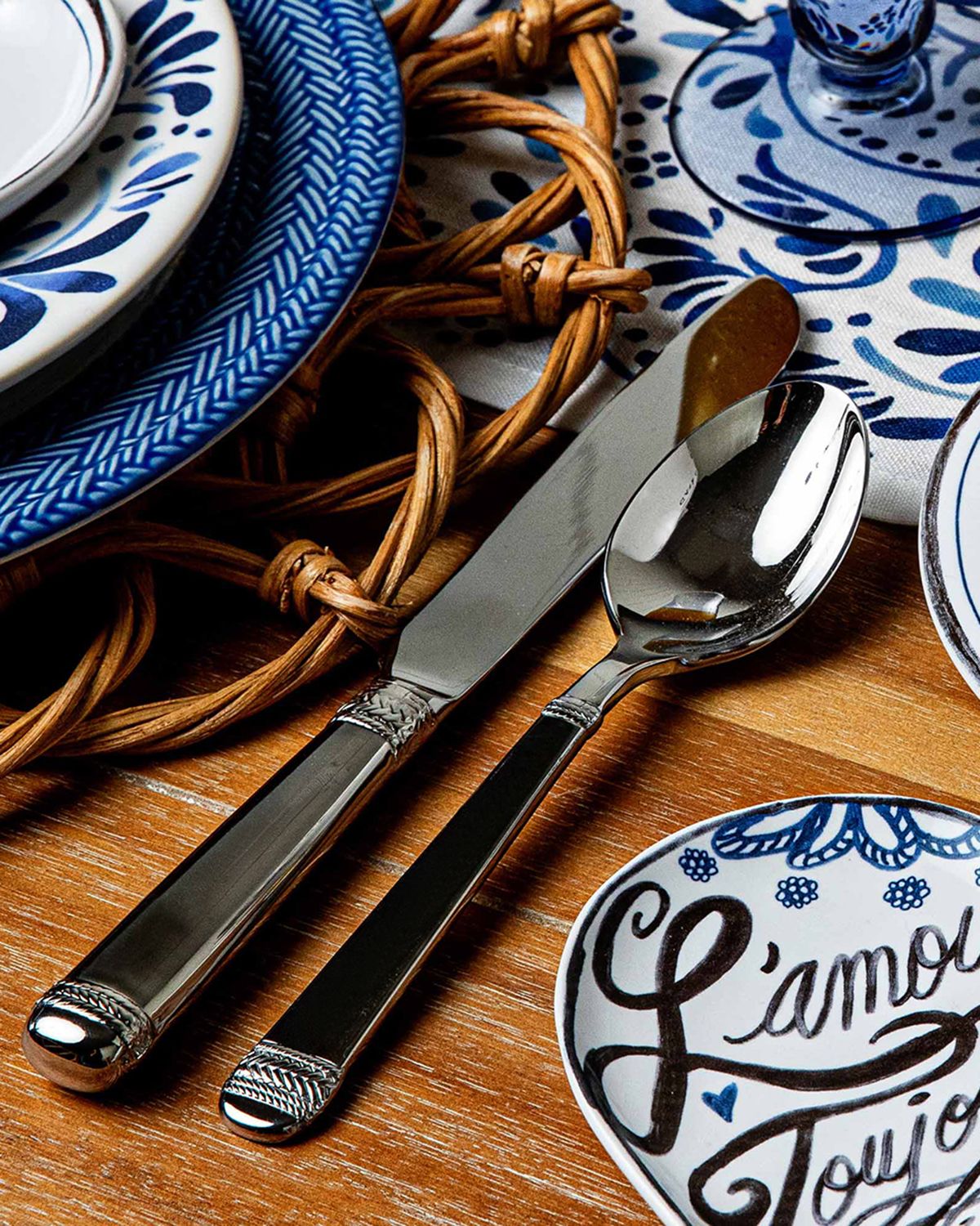 Juliska Le Panier Polished 5-Piece Flatware Set, Service for 1