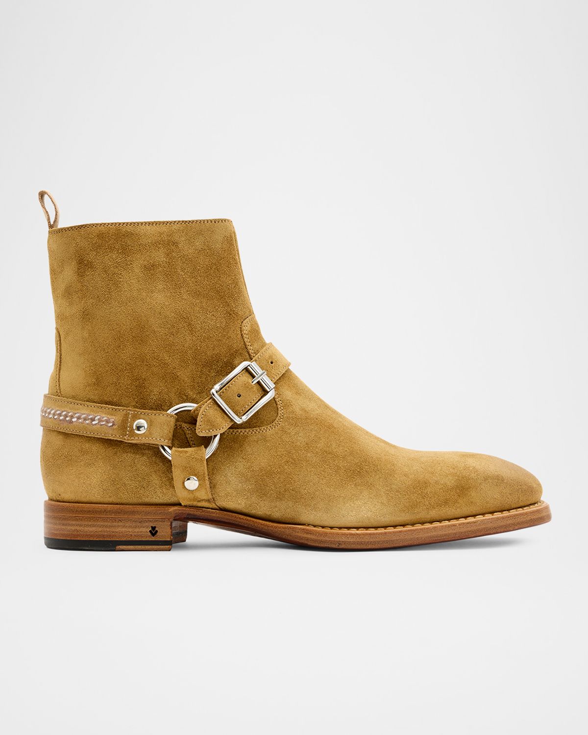 John Varvatos Men 's Regent Harness Suede Ankle Boots