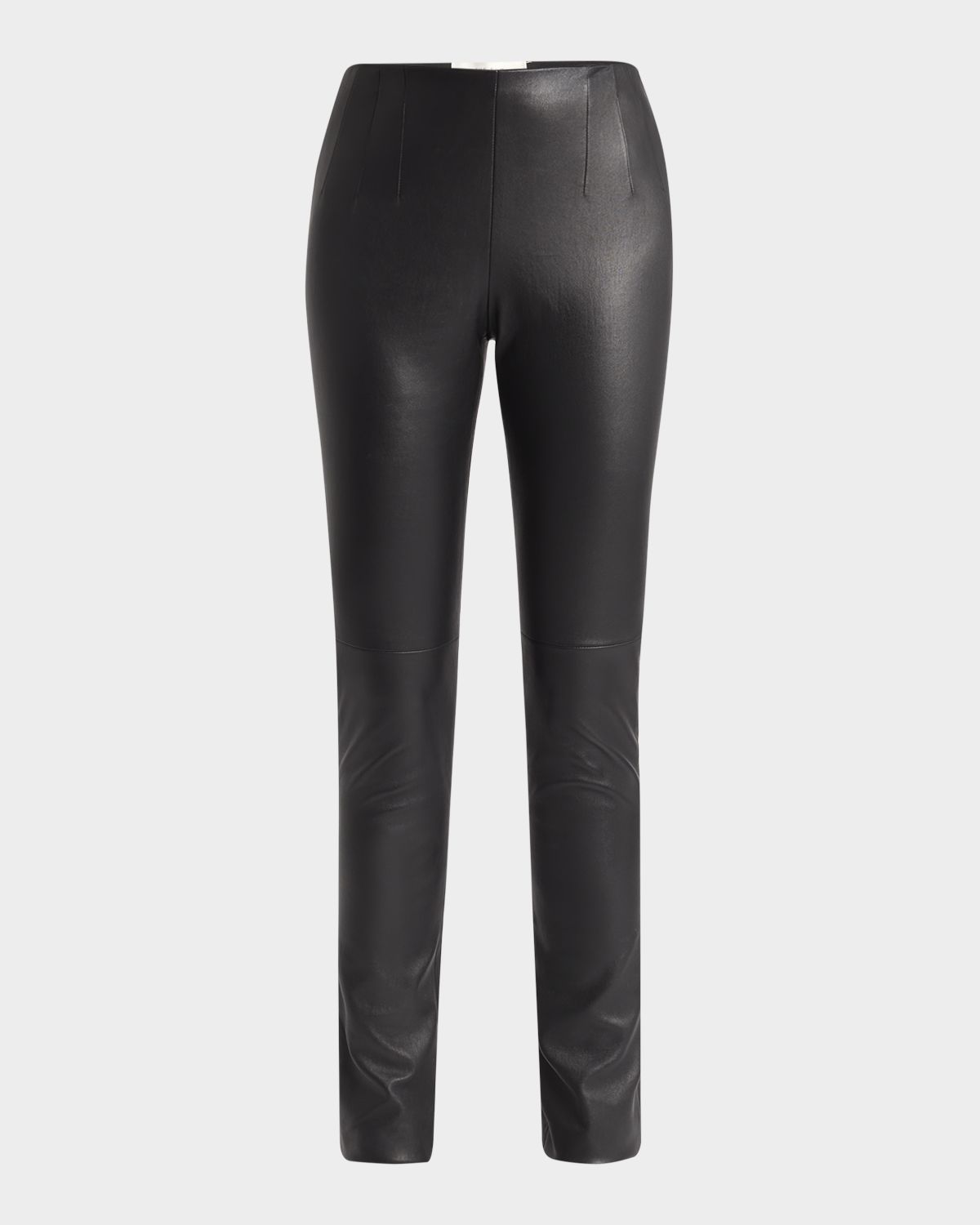 THE ROW Lakun Leather Skinny-Leg Slit-Hem Pants | Thumbnail 7