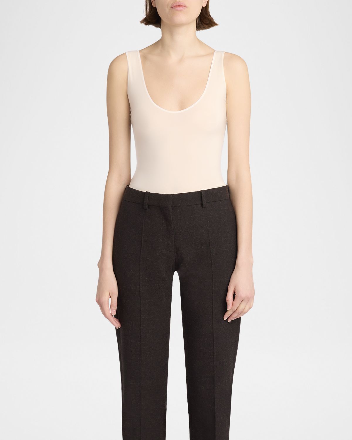 THE ROW Mandie Scoop-Neck Sleeveless Bodysuit