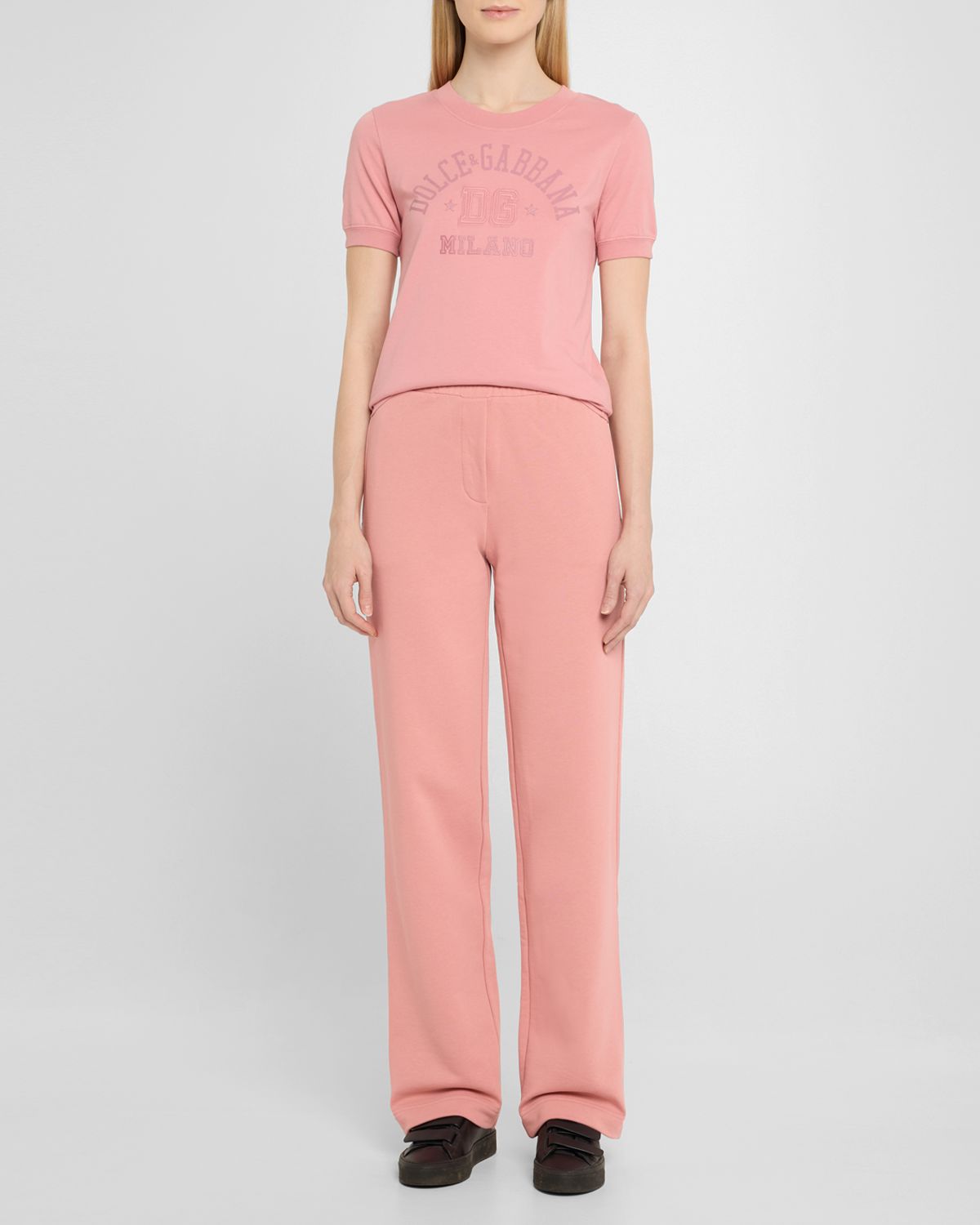 Dolce & Gabbana College Logo Jersey Slim-Fit Top