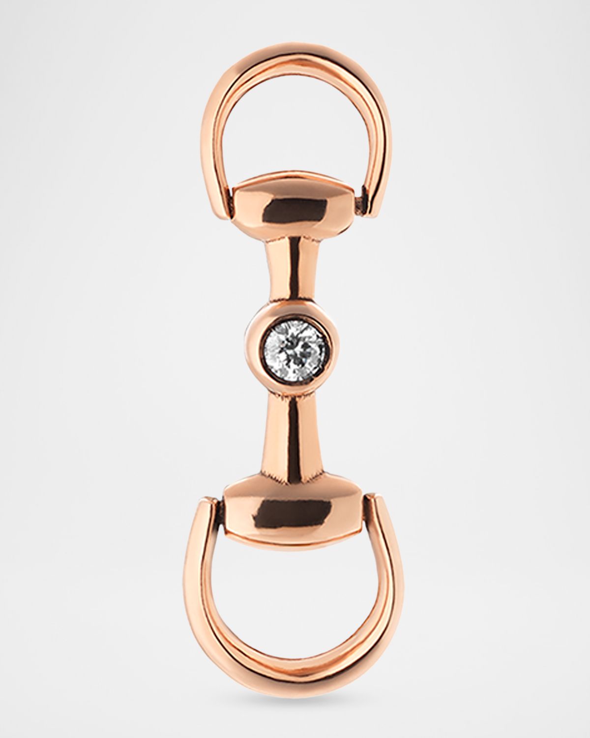 Gucci Small Horsebit Diamond Earrings
