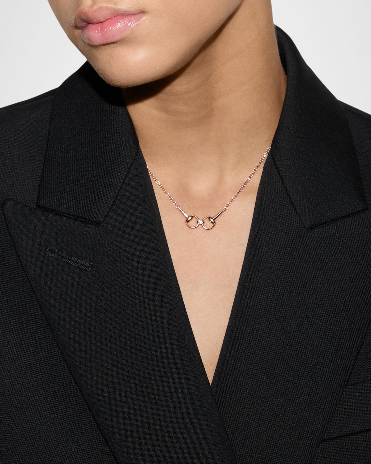 Gucci Horsebit Diamond Necklace