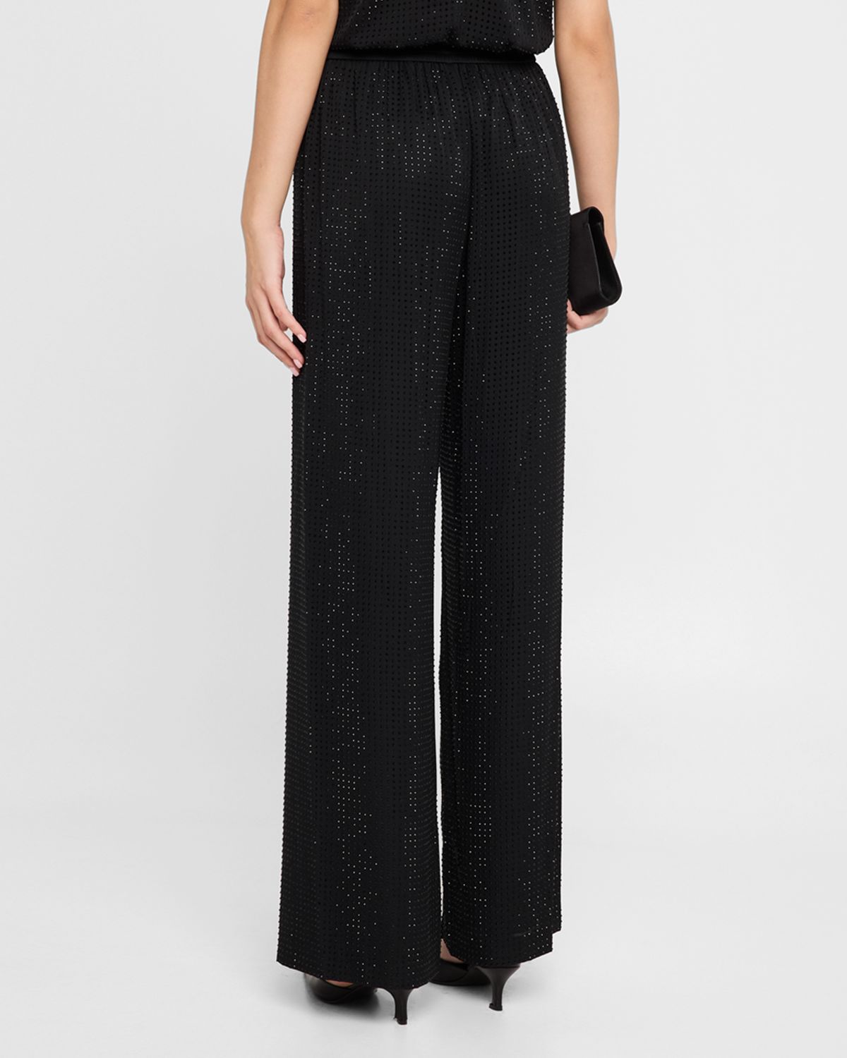 Ungaro Wide-Leg Rhinestone Pants
