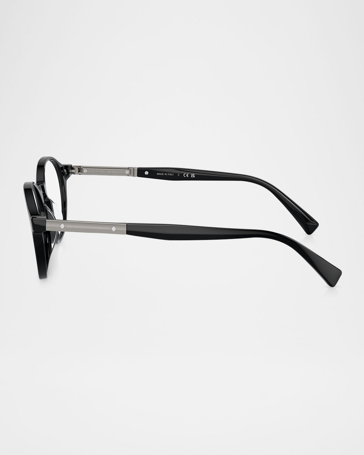 Brunello Cucinelli Acetate Oval Sunglasses, 50MM