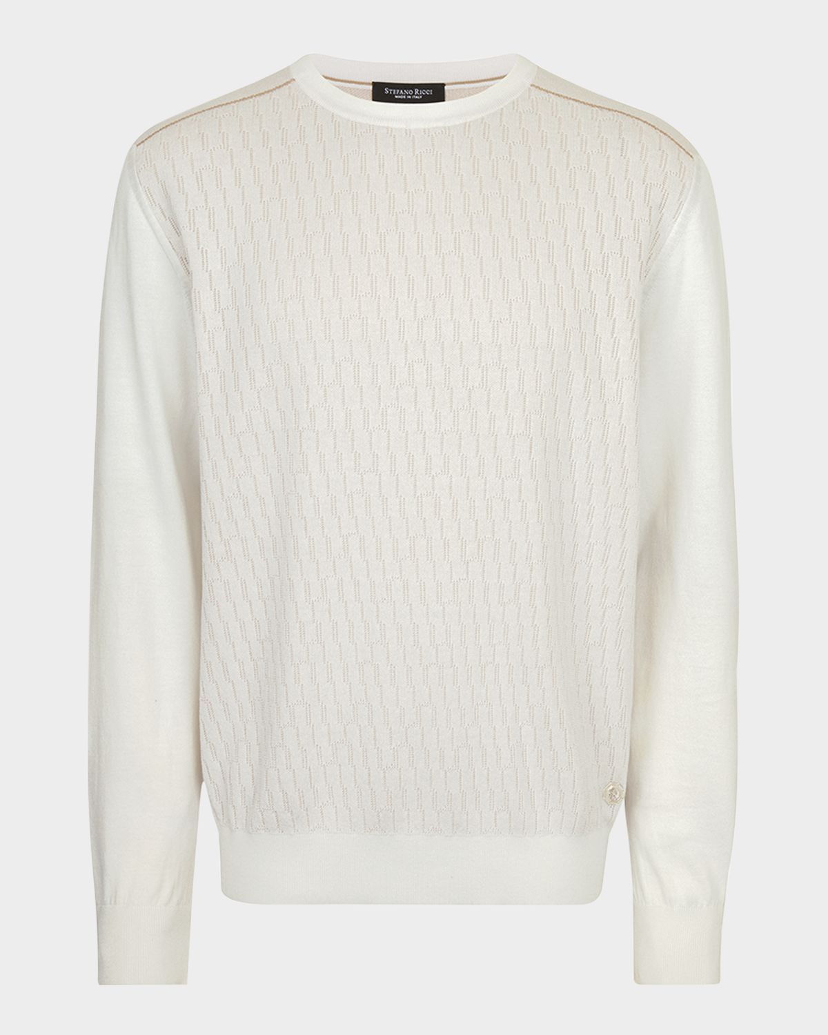 Stefano Ricci Men 's Silk and Cotton Crewneck Sweater