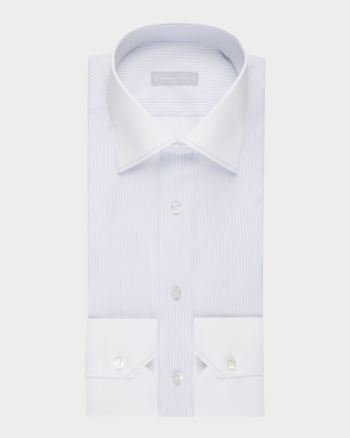 Stefano Ricci Men 's Cotton Micro-Stripe Dress Shirt