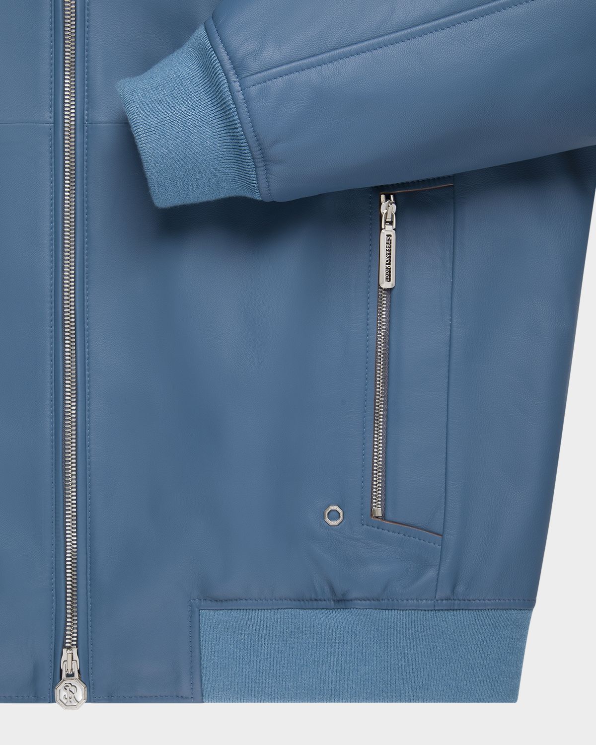 Stefano Ricci Men 's Leather Full-Zip Blouson Jacket