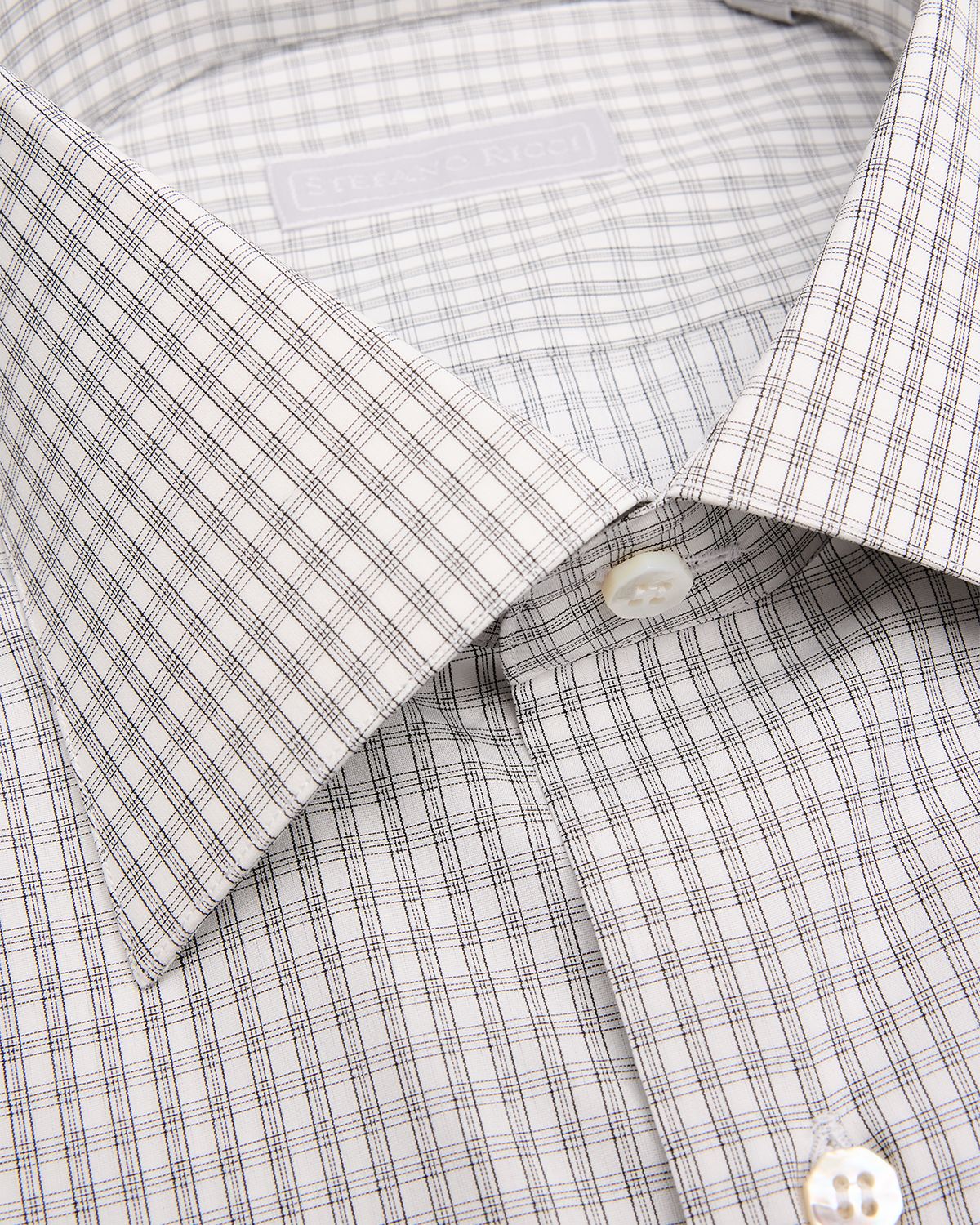 Stefano Ricci Men 's Cotton Micro-Check Dress Shirt