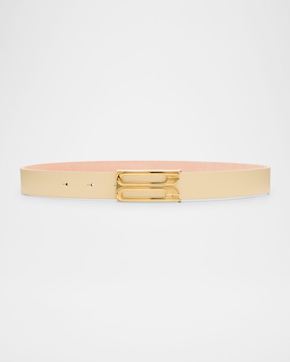 Victoria Beckham B-Logo Leather Belt